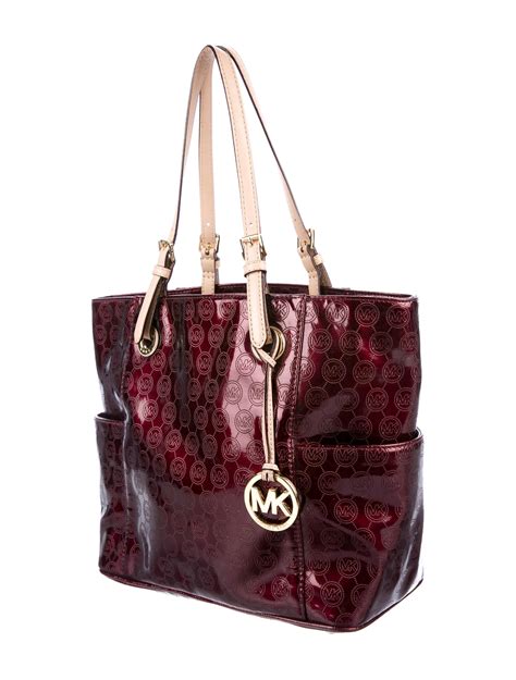 michael kors patent leather handbag